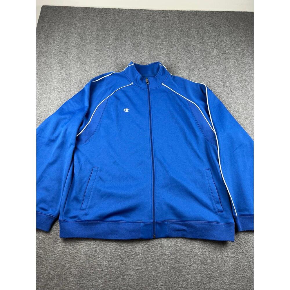 Champion Men's Blue Track Jacket Size XL